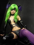 [Cosplay]  Darkstalkers  Morrigan with great body in latex(53)